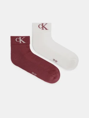 Calvin Klein Jeans skarpetki 2-pack męskie kolor beżowy 701228805