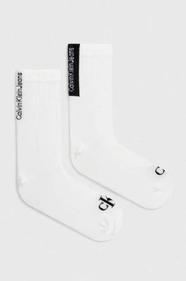 Calvin Klein Jeans skarpetki 2-pack męskie kolor biały 701226658