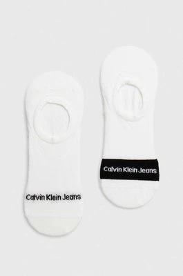 Calvin Klein Jeans skarpetki 2-pack męskie kolor biały