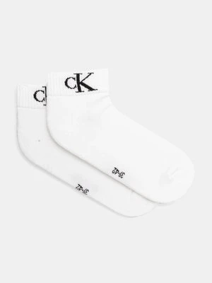 Calvin Klein Jeans skarpetki 2-pack męskie kolor biały 701228805