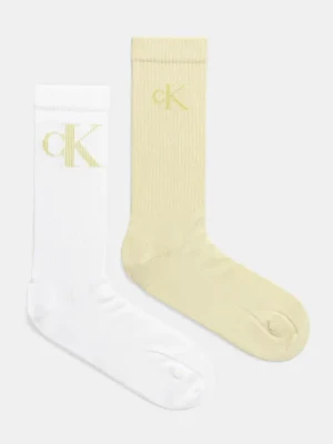 Calvin Klein Jeans skarpetki 2-pack męskie kolor biały 701231387