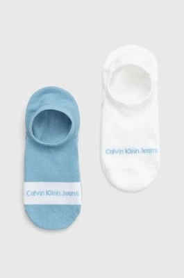 Calvin Klein Jeans skarpetki 2-pack męskie kolor niebieski