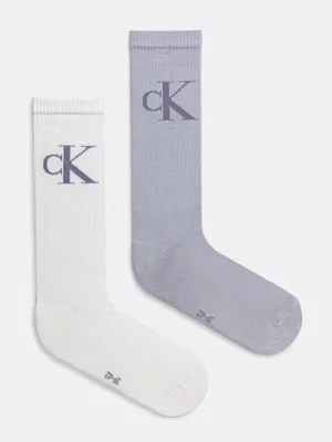 Calvin Klein Jeans skarpetki 2-pack męskie kolor niebieski 701228802