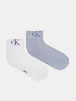 Calvin Klein Jeans skarpetki 2-pack męskie kolor niebieski 701228805