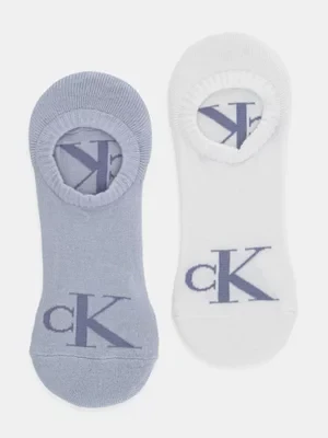 Calvin Klein Jeans skarpetki 2-pack męskie kolor niebieski 701228809