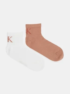 Calvin Klein Jeans skarpetki 2-pack męskie kolor pomarańczowy 701231392