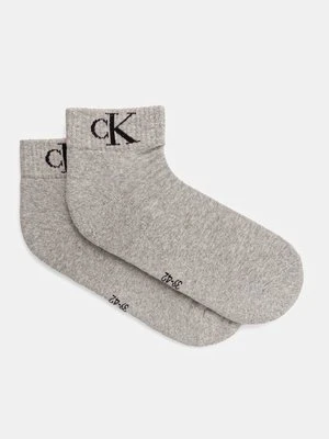 Calvin Klein Jeans skarpetki 2-pack męskie kolor szary 701228805