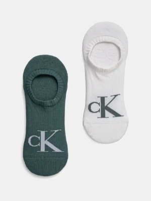 Calvin Klein Jeans skarpetki 2-pack męskie kolor zielony 701228809