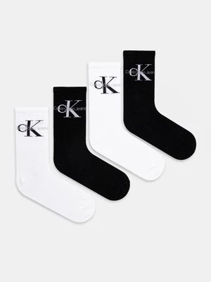 Calvin Klein Jeans skarpetki 4-pack damskie kolor czarny 701229462