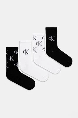 Calvin Klein Jeans skarpetki 4-pack damskie kolor czarny 701229463