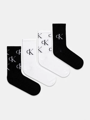 Calvin Klein Jeans skarpetki 4-pack damskie kolor czarny 701229463