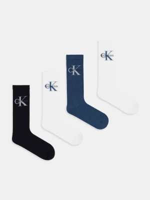 Calvin Klein Jeans skarpetki 4-pack kolor biały 701235982