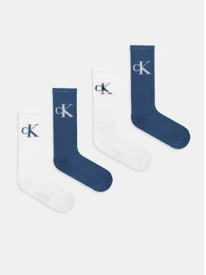 Calvin Klein Jeans skarpetki 4-pack kolor biały 701238236