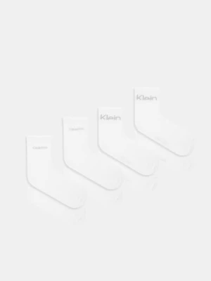 Calvin Klein Jeans skarpetki 4-pack kolor biały 701238244