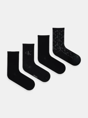 Calvin Klein Jeans skarpetki 4-pack kolor czarny 701235366