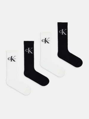 Calvin Klein Jeans skarpetki 4-pack kolor czarny 701235982