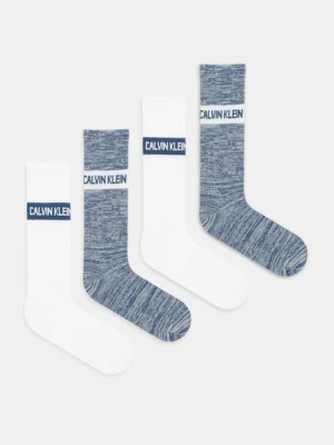 Calvin Klein Jeans skarpetki 4-pack kolor niebieski 701235983