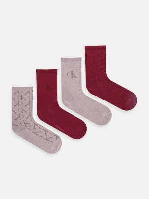 Calvin Klein Jeans skarpetki 4-pack kolor różowy 701235366