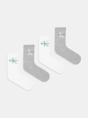 Calvin Klein Jeans skarpetki 4-pack kolor szary 701235384
