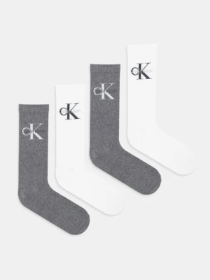 Calvin Klein Jeans skarpetki 4-pack kolor szary 701235982