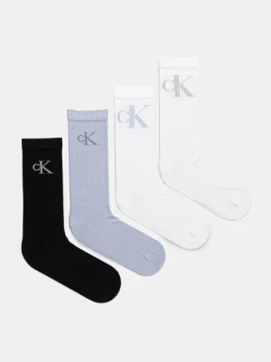 Calvin Klein Jeans skarpetki 4-pack męskie kolor biały 701235865