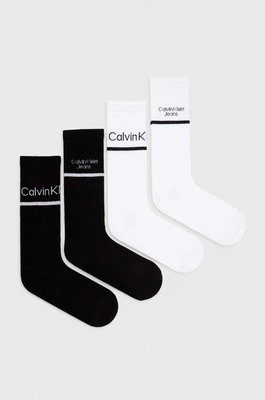 Calvin Klein Jeans skarpetki 4-pack męskie kolor czarny