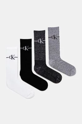 Calvin Klein Jeans skarpetki 4-pack męskie kolor czarny 701229454