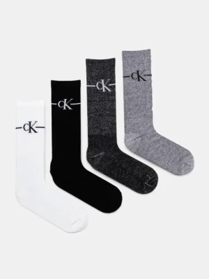 Calvin Klein Jeans skarpetki 4-pack męskie kolor czarny 701229454