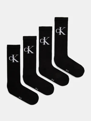 Calvin Klein Jeans skarpetki 4-pack męskie kolor czarny 701232676