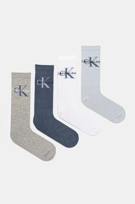 Calvin Klein Jeans skarpetki 4-pack męskie kolor niebieski 701229453