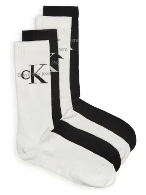 CALVIN KLEIN JEANS Skarpety 4-pack GIFTBOX MONOGRAM