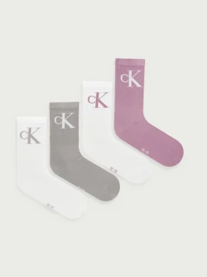 Calvin Klein Jeans skarpety damskie 4-pack biały