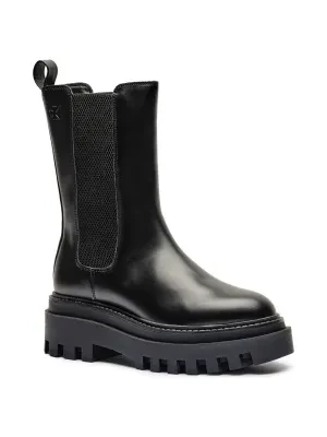 Calvin Klein Jeans Skórzane botki CHELSEA