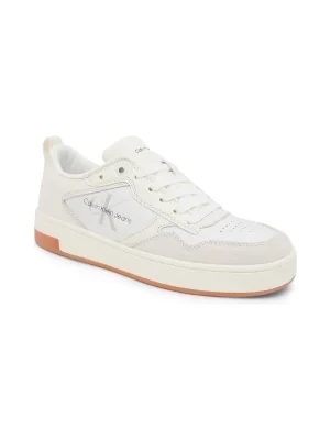 CALVIN KLEIN JEANS Skórzane sneakersy BASKET CUPSOLE LOW