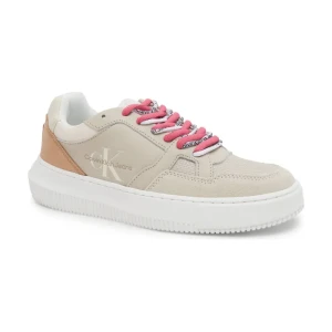 Zdjęcie produktu Calvin Klein Jeans Skórzane sneakersy CHUNKY CUPSOLE FLUO CONTRAST