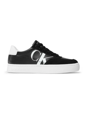 CALVIN KLEIN JEANS Skórzane sneakersy w kolorze czarno-białym rozmiar: 40