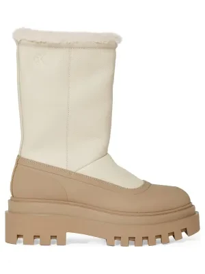 Calvin Klein Jeans Skórzane śniegowce CHELSEA