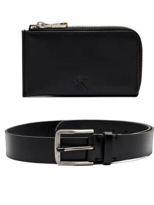 Calvin Klein Jeans Skórzany pasek + saszetka