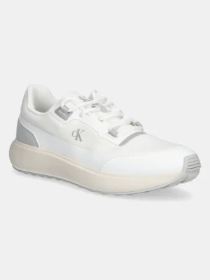 Calvin Klein Jeans sneakersy ATHLEISURE RUNNER TECH RIPSTOP męskie kolor biały YM0YM01205