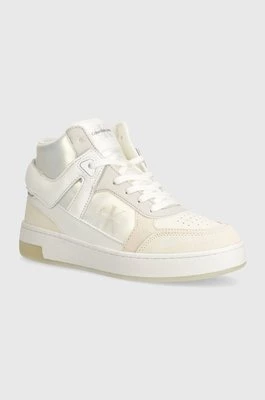 Calvin Klein Jeans sneakersy BASKET CUPSOLE HIGH MIX ML MTR kolor beżowy YW0YW01489