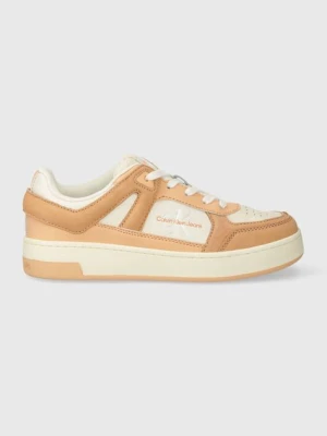 Calvin Klein Jeans sneakersy BASKET CUPSOLE LOW MIX ML FAD kolor pomarańczowy YW0YW01301