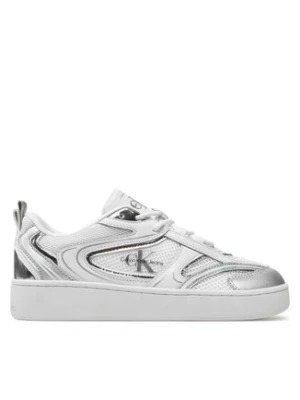 Calvin Klein Jeans Sneakersy Basket Cupsole Low Mix Ml Mr YW0YW01386 Biały