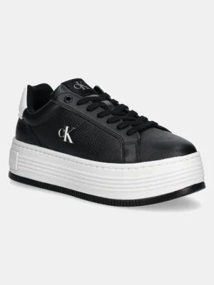 Calvin Klein Jeans sneakersy BOLD FLATF LOW LACE MG kolor czarny YW0YW01766