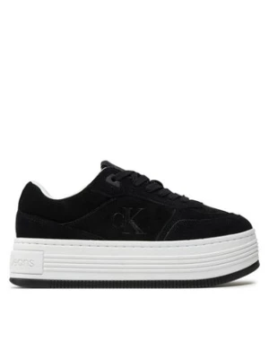 Calvin Klein Jeans Sneakersy Bold Platf Laceup Low Mg Suede YW0YW01575 Czarny