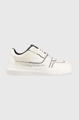 Calvin Klein Jeans sneakersy Chunky Cupsole Laceup Low kolor biały