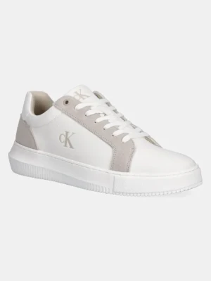 Calvin Klein Jeans sneakersy CHUNKY CUPSOLE MG CANVAS męskie kolor biały YM0YM01219