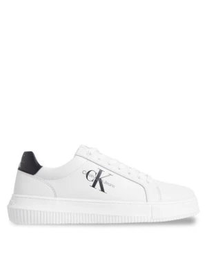 Calvin Klein Jeans Sneakersy Chunky Cupsole Monologo YM0YM00681 Biały
