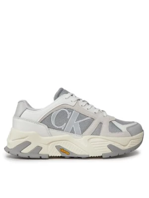 Calvin Klein Jeans Sneakersy Chunky Runner Vibram Lth Mix YM0YM00719 Szary
