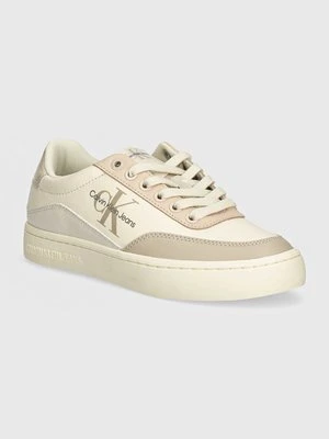 Calvin Klein Jeans sneakersy CLASSIC CUPSOLE LOW LACE LTH ML kolor biały YW0YW01527