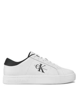 Calvin Klein Jeans Sneakersy Classic Cupsole Low Laceup Lth YM0YM00864 Beżowy